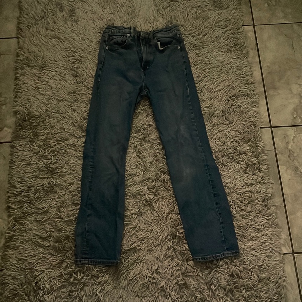They are high waist, size 4 in women/teens